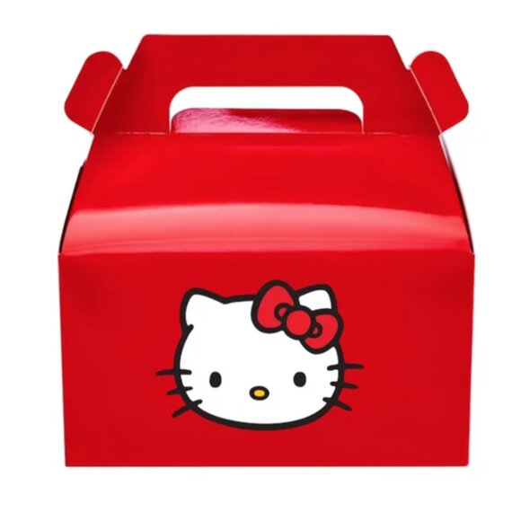Kitty Party Favor Boxes, Red, 6.5 x 3.5 x 3.5 inches, Set of 12 - Picture 4 of 4